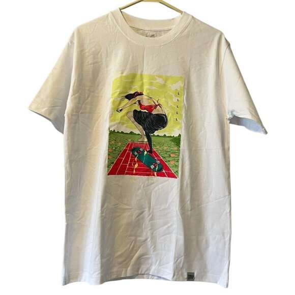 Tired City Ao Yem Unisex T Shirt Graphic Tee Size Large Punk Skater Streetwear - Picture 1 of 12